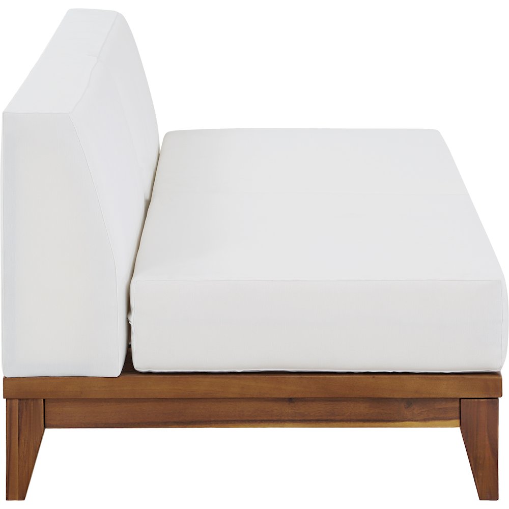 Rio Off White Water Resistant Fabric Outdoor Patio Modular Sofa