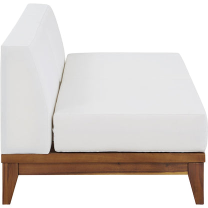 Rio Off White Water Resistant Fabric Outdoor Patio Modular Sofa