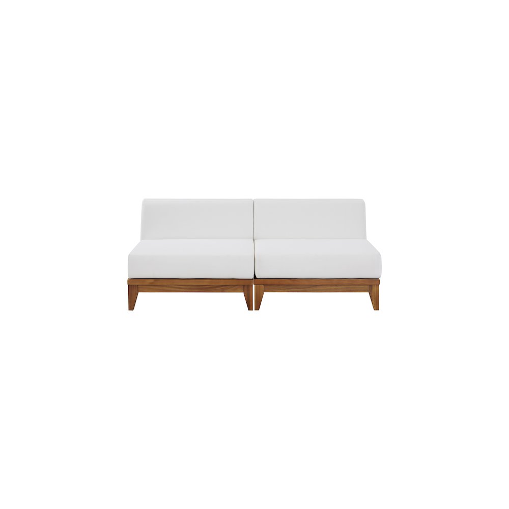 Rio Off White Water Resistant Fabric Outdoor Patio Modular Sofa