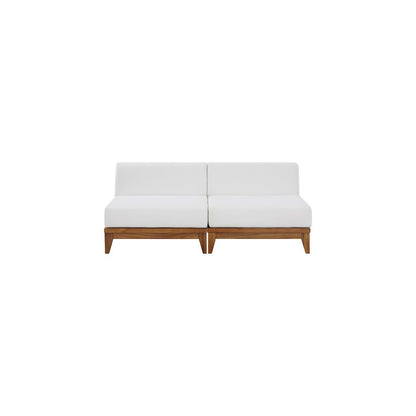 Rio Off White Water Resistant Fabric Outdoor Patio Modular Sofa