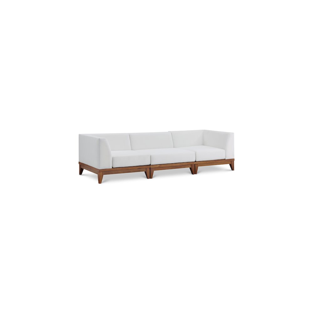 Rio Off White Water Resistant Fabric Outdoor Patio Modular Sofa