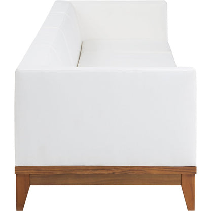 Rio Off White Water Resistant Fabric Outdoor Patio Modular Sofa