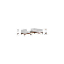 Rio Off White Water Resistant Fabric Outdoor Patio Modular Sectional