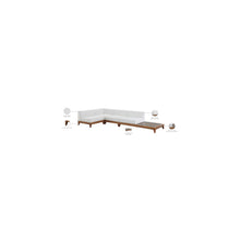 Rio Off White Water Resistant Fabric Outdoor Patio Modular Sectional