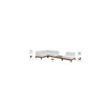 Rio Off White Water Resistant Fabric Outdoor Patio Modular Sectional