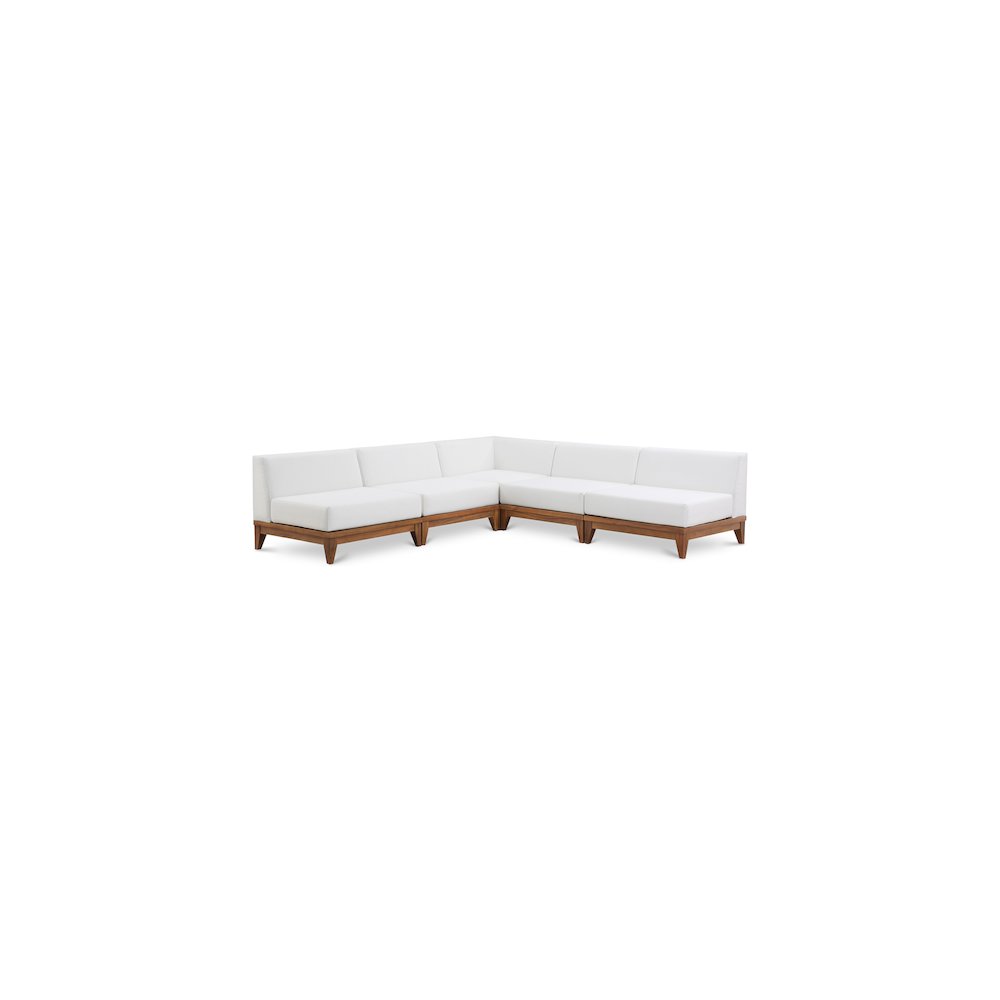 Rio Off White Water Resistant Fabric Outdoor Patio Modular Sectional