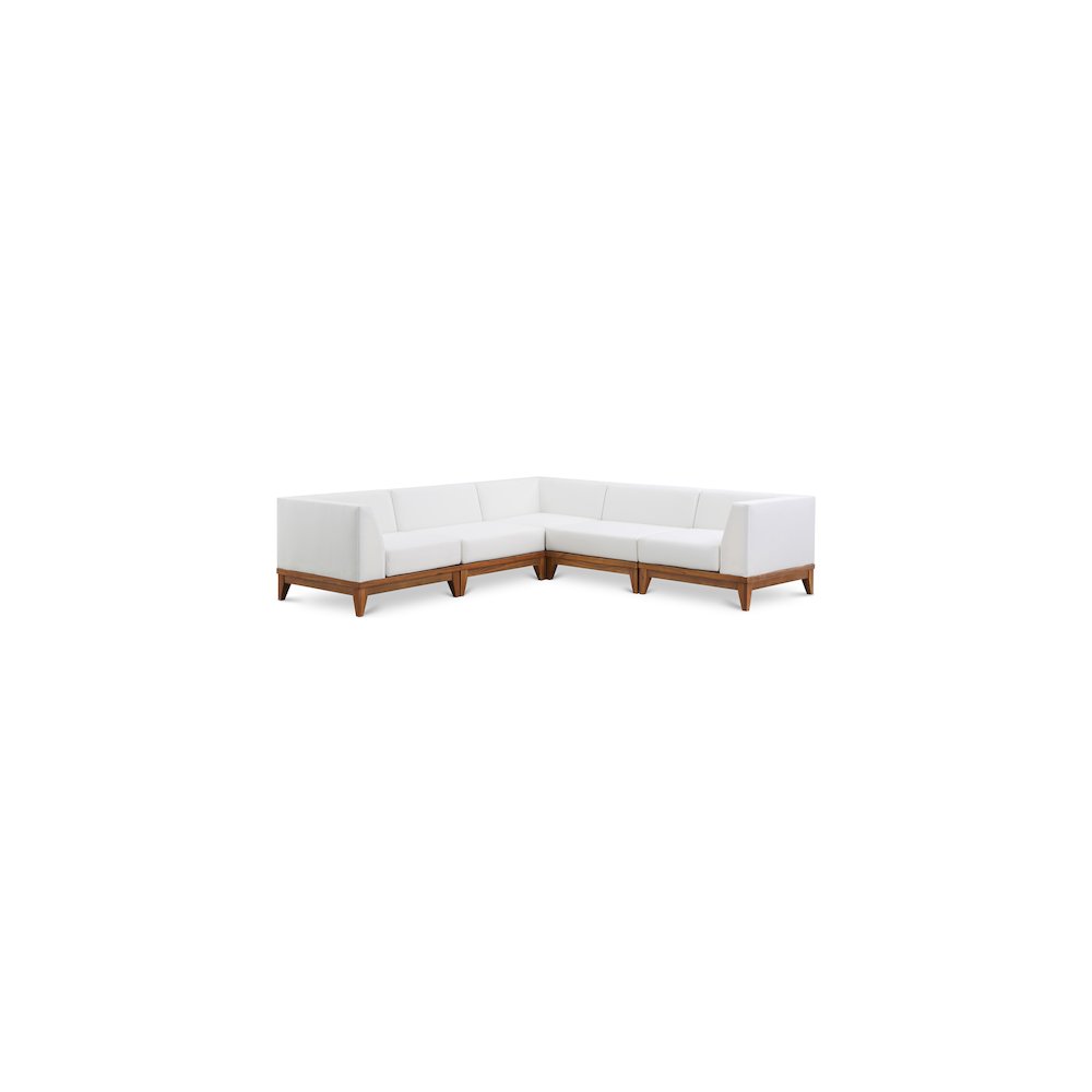 Rio Off White Water Resistant Fabric Outdoor Patio Modular Sectional