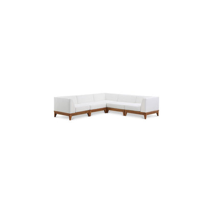 Rio Off White Water Resistant Fabric Outdoor Patio Modular Sectional