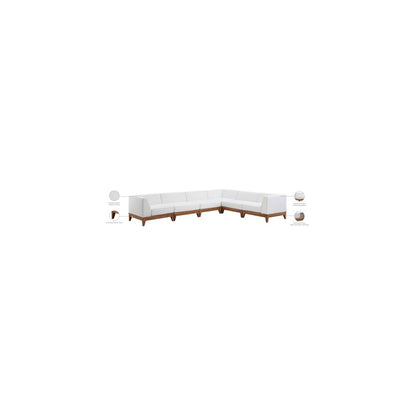 Rio Off White Water Resistant Fabric Outdoor Patio Modular Sectional