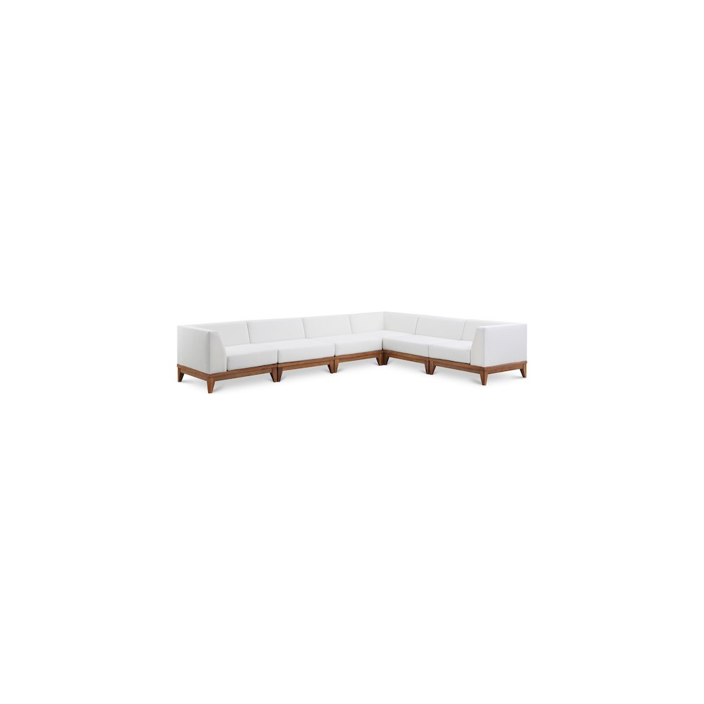 Rio Off White Water Resistant Fabric Outdoor Patio Modular Sectional