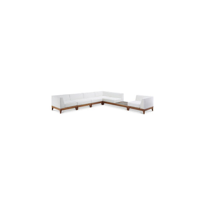 Rio Off White Water Resistant Fabric Outdoor Patio Modular Sectional