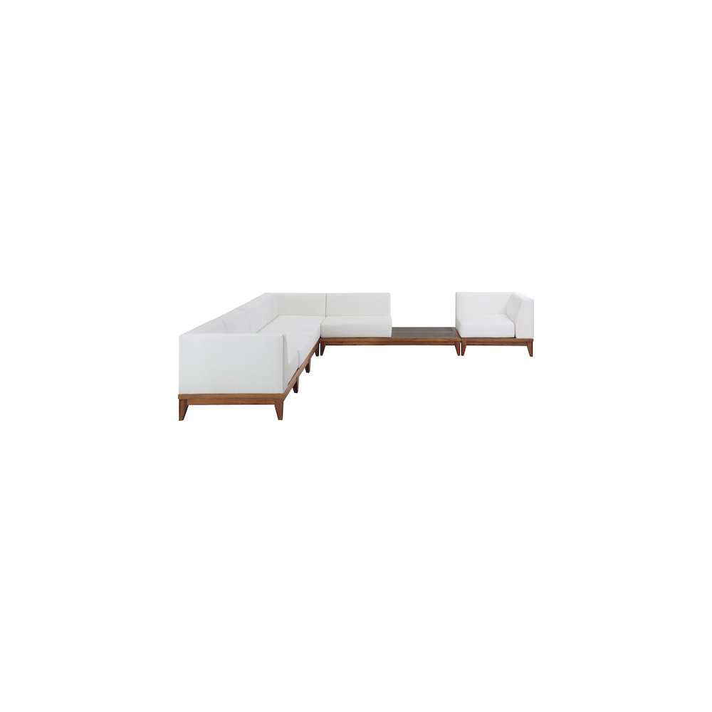Rio Off White Water Resistant Fabric Outdoor Patio Modular Sectional