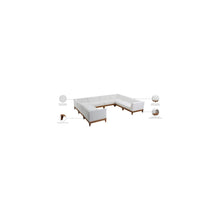 Rio Off White Water Resistant Fabric Outdoor Patio Modular Sectional