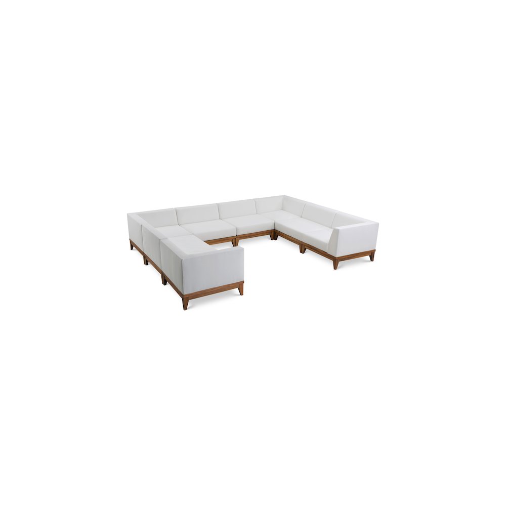 Rio Off White Water Resistant Fabric Outdoor Patio Modular Sectional