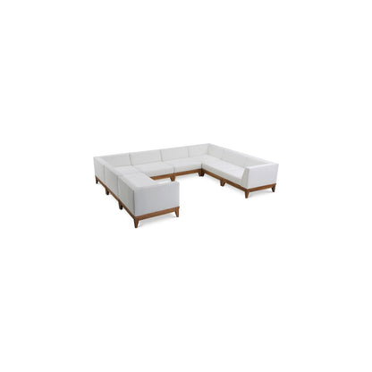 Rio Off White Water Resistant Fabric Outdoor Patio Modular Sectional