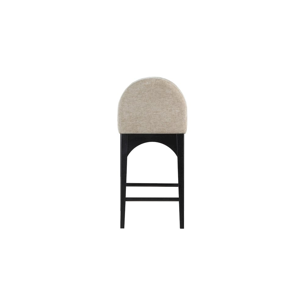 Waldorf Beige Chenille Fabric Stool