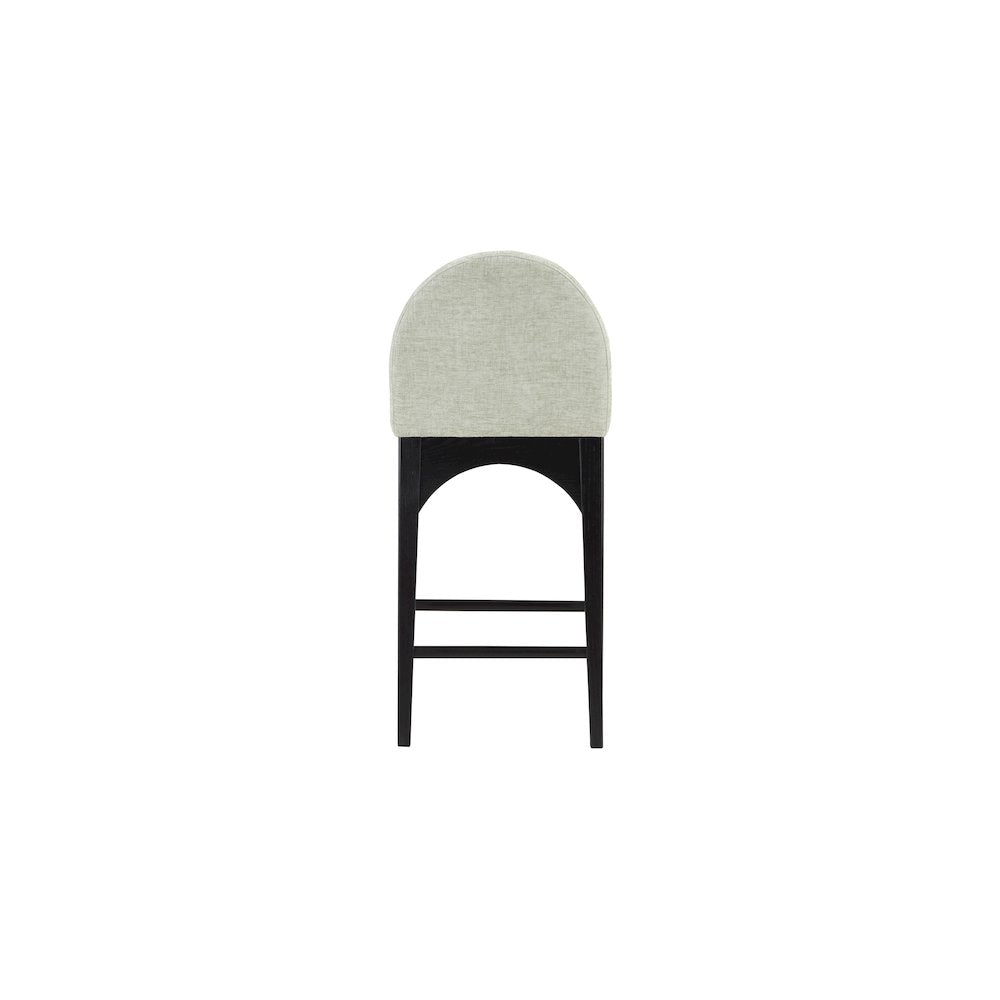Waldorf Mint Chenille Fabric Stool