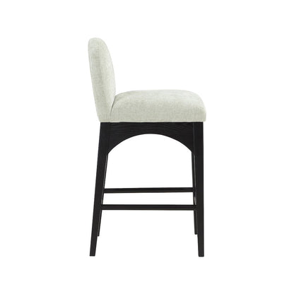Waldorf Mint Chenille Fabric Stool