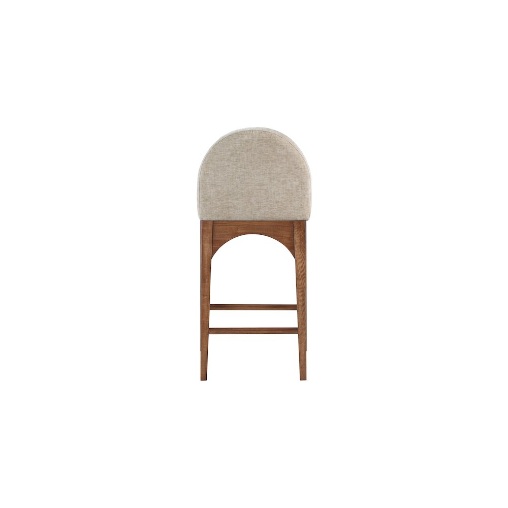 Waldorf Beige Chenille Fabric Stool