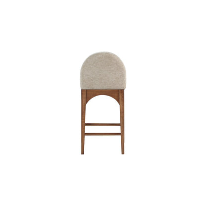 Waldorf Beige Chenille Fabric Stool