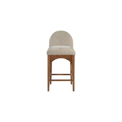 Waldorf Beige Chenille Fabric Stool