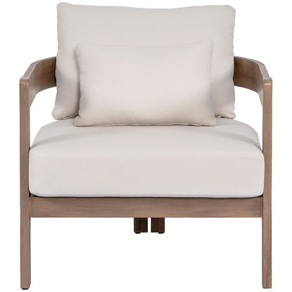 Newport Cream Water Resistant Fabric Upholstered Outdoor Patio Chair