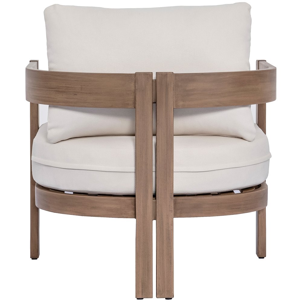 Newport Cream Water Resistant Fabric Upholstered Outdoor Patio Chair