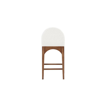 Waldorf Cream Boucle Fabric Stool