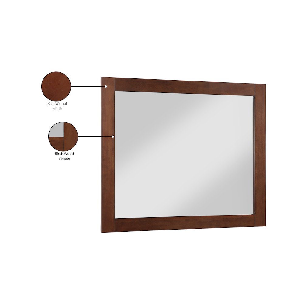 Monad Walnut Mirror