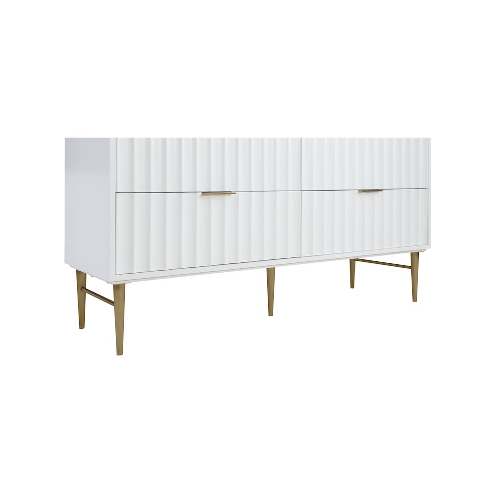 Modernist White Bathroom Vanity