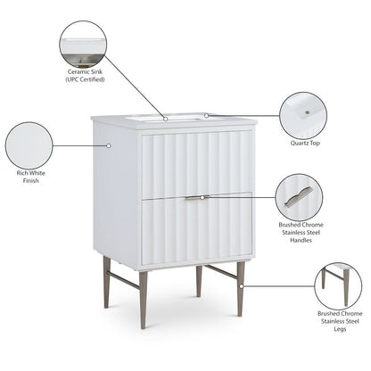 Modernist White Bathroom Vanity