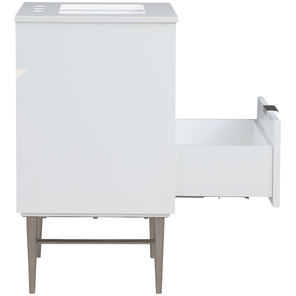 Modernist White Bathroom Vanity
