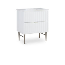Modernist White Bathroom Vanity