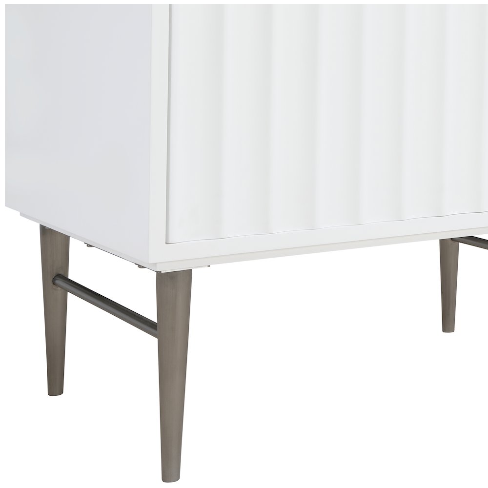Modernist White Bathroom Vanity