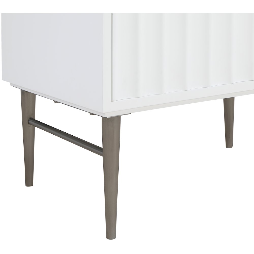 Modernist White Bathroom Vanity