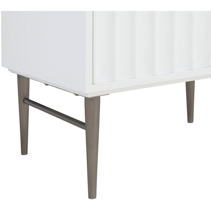 Modernist White Bathroom Vanity