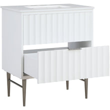Modernist White Bathroom Vanity