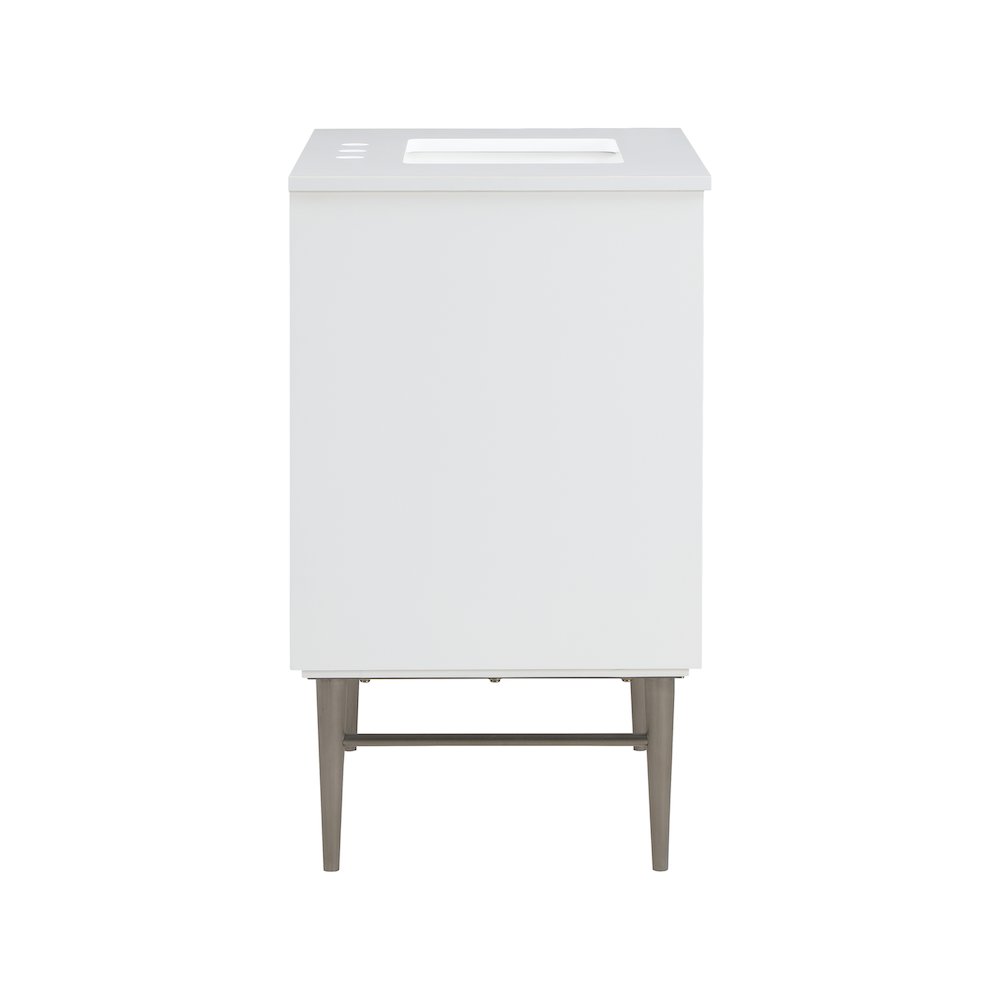 Modernist White Bathroom Vanity
