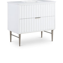 Modernist White Bathroom Vanity