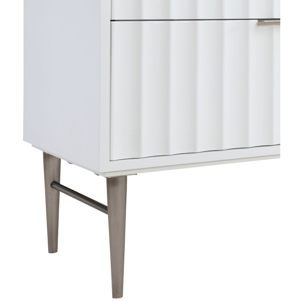 Modernist White Bathroom Vanity