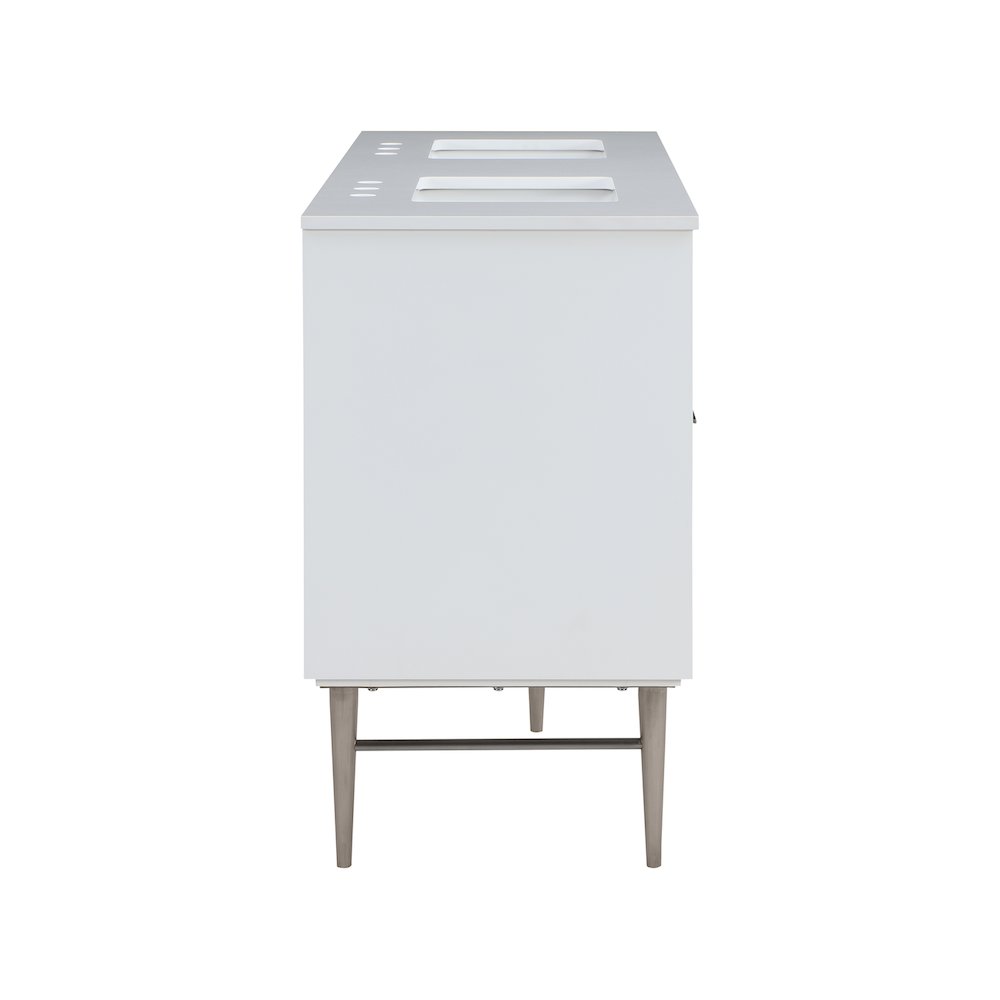Modernist White Bathroom Vanity