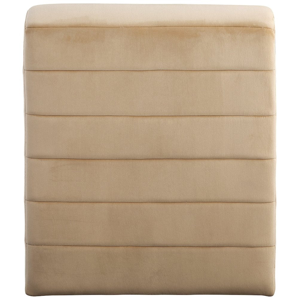 Ivy Camel Velvet Accent Chair