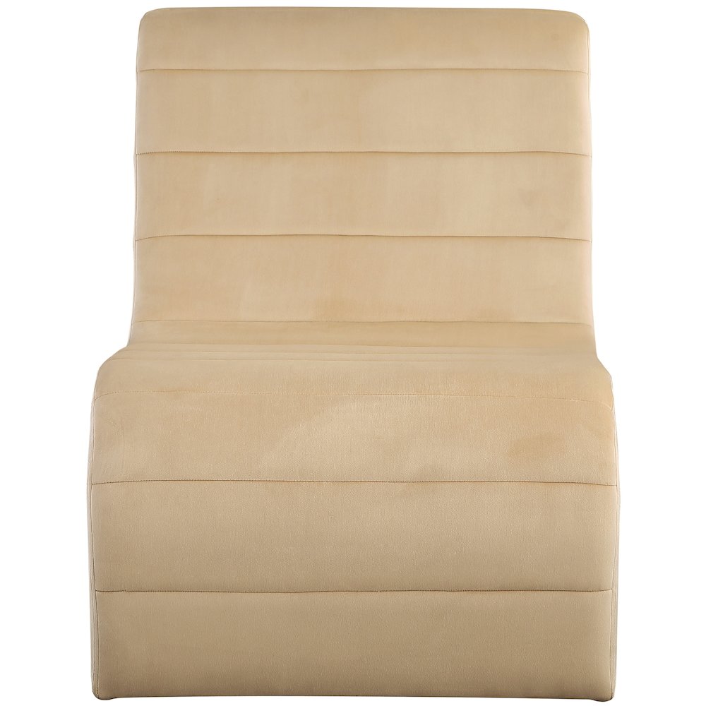 Ivy Camel Velvet Accent Chair