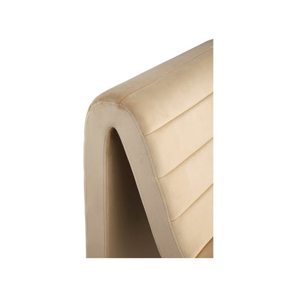 Ivy Camel Velvet Accent Chair