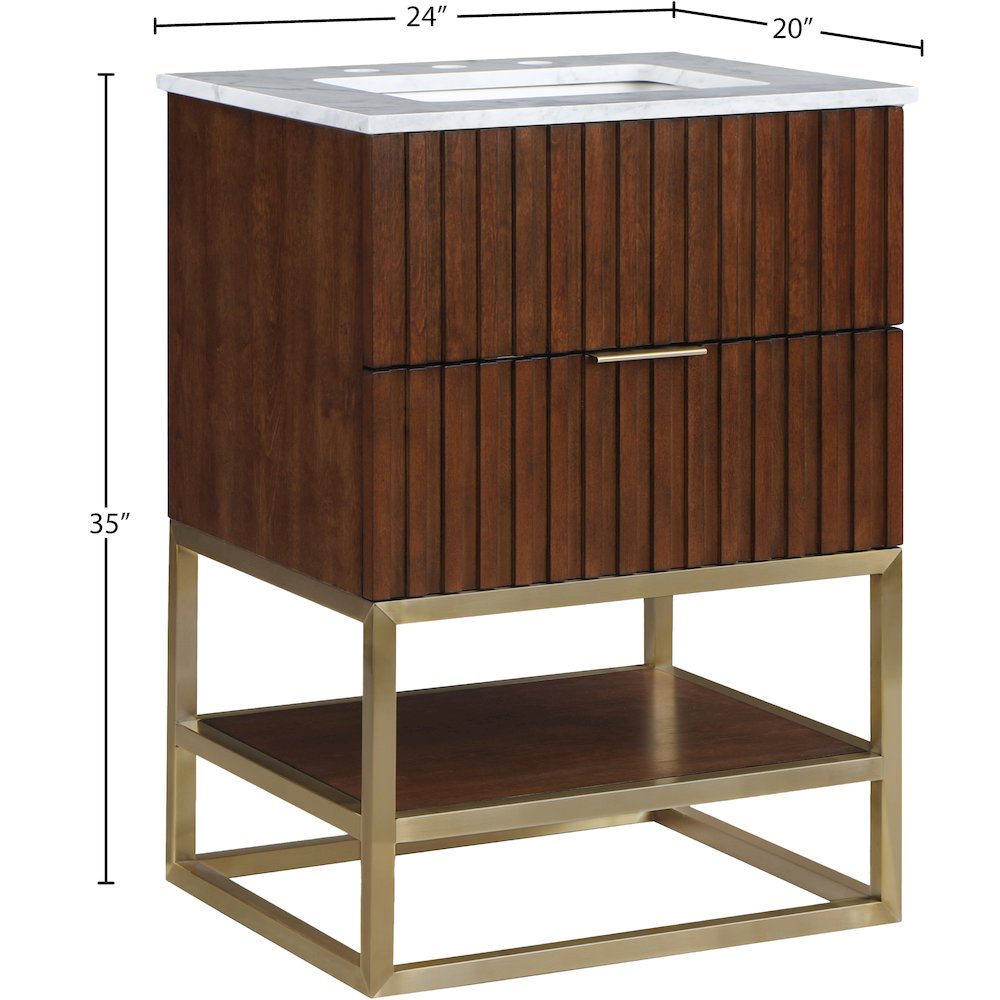 Monad Walnut Bathroom Vanity