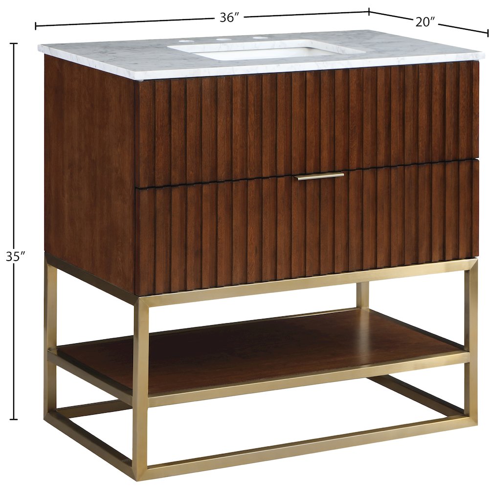 Monad Walnut Bathroom Vanity