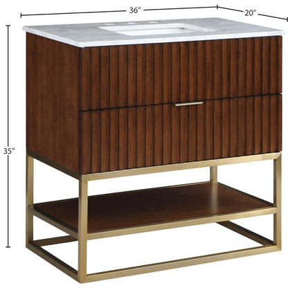 Monad Walnut Bathroom Vanity