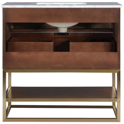Monad Walnut Bathroom Vanity