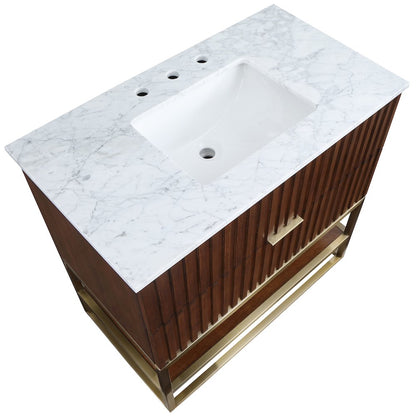 Monad Walnut Bathroom Vanity