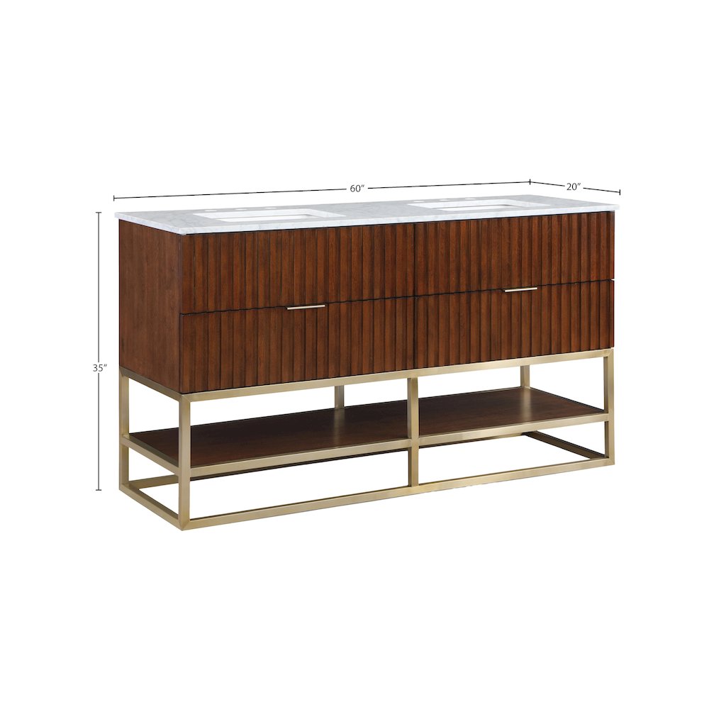 Monad Walnut Bathroom Vanity